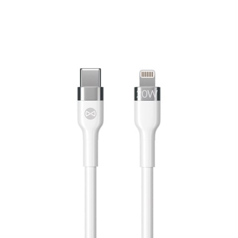 Forever kabel Flexible USB-C - Lightning 2,0 m 20W biały Forever kabel Flexible USB-C - Lightning 2,0 m 20W biały
