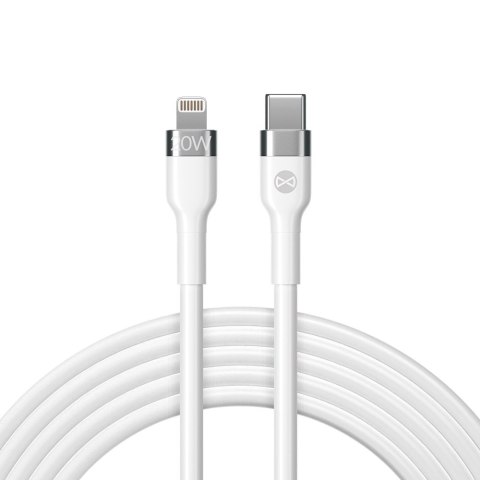 Forever kabel Flexible USB-C - Lightning 2,0 m 20W biały Forever kabel Flexible USB-C - Lightning 2,0 m 20W biały
