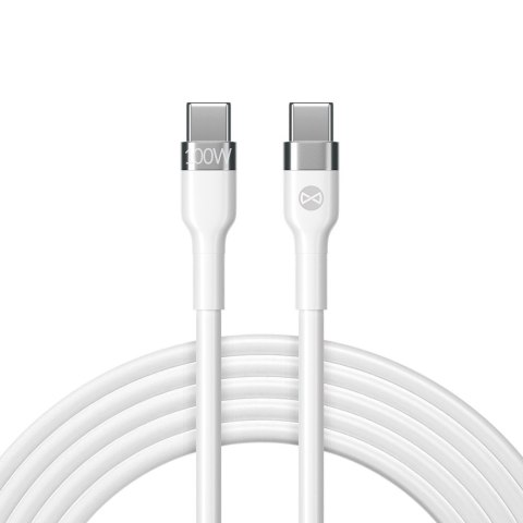 Forever kabel Flexible USB-C - USB-C 2,0 m 100W biały Forever kabel Flexible USB-C - USB-C 2,0 m 100W biały