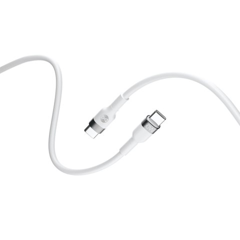 Forever kabel Flexible USB-C - USB-C 2,0 m 60W biały Forever kabel Flexible USB-C - USB-C 2,0 m 60W biały