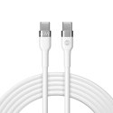 Forever kabel Flexible USB-C - USB-C 2,0 m 60W biały Forever kabel Flexible USB-C - USB-C 2,0 m 60W biały