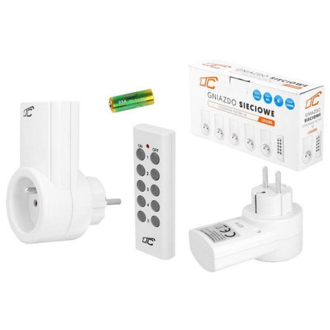 Gniazdo sieciowe sterowane pilotem x5 LTC Gniazdo sieciowe sterowane pilotem x5 LTC