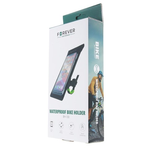 Wodoodporny uchwyt rowerowy BH-130 Forever Outdoor czarny Wodoodporny uchwyt rowerowy BH-130 Forever Outdoor czarny