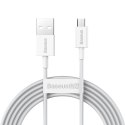 Baseus kabel Superior USB - microUSB 2,0 m 2,0A biały Baseus kabel Superior USB - microUSB 2,0 m 2,0A biały