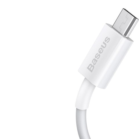 Baseus kabel Superior USB - microUSB 2,0 m 2,0A biały Baseus kabel Superior USB - microUSB 2,0 m 2,0A biały