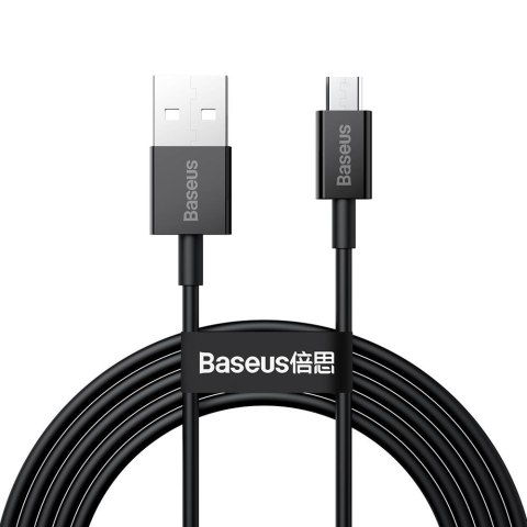 Baseus kabel Superior USB - microUSB 2,0 m 2,0A czarny Baseus kabel Superior USB - microUSB 2,0 m 2,0A czarny