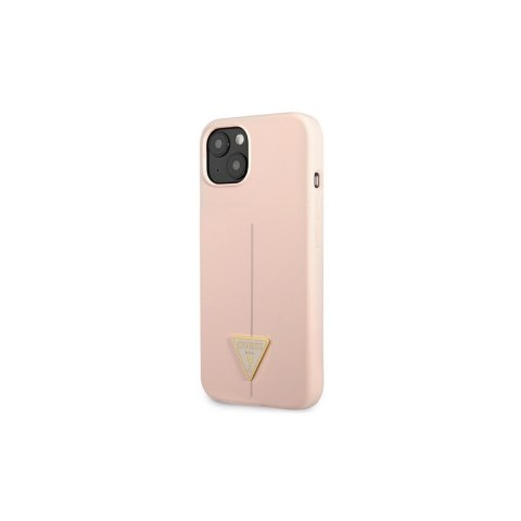 Guess nakładka do iPhone 13 6,1" GUHCP13MSLTGP różowa hard case Silicone Triangle Logo Guess nakładka do iPhone 13 6,1" GUHCP13MSLTGP różowa hard case Silicone Triangle Logo