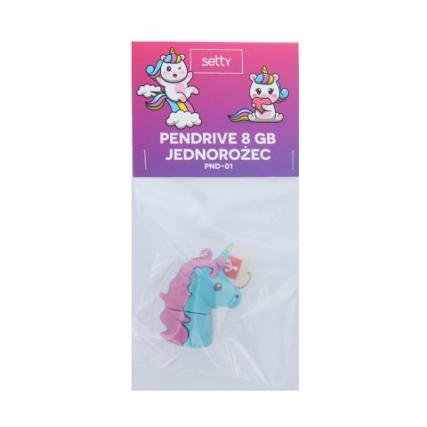 Setty Pendrive 8GB Jednorożec PND-01 Setty Pendrive 8GB Jednorożec PND-01