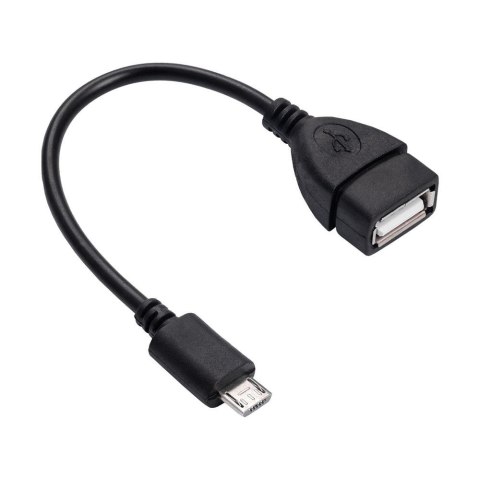 Akyga adapter z kablem AK-AD-09 micro USB B (m) / USB A (f) OTG 15cm Akyga adapter z kablem AK-AD-09 micro USB B (m) / USB A (f) OTG 15cm