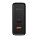 Baseus ładowarka sieciowa GaN5 Pro PD 100W 1x USB-C 1x USB czarna + kabel USB-C - USB-C