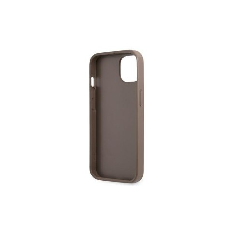 Guess nakładka do iPhone 13 Pro / 13 6,1" GUHCP13LP4TPW brązowa hardcase 4G Triangle Logo Cardslot Guess nakładka do iPhone 13 Pro / 13 6,1" GUHCP13LP4TPW brązowa hardcase 4G Triangle Logo Cardslot
