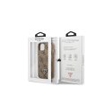 Guess nakładka do iPhone 13 Pro / 13 6,1" GUHCP13LP4TPW brązowa hardcase 4G Triangle Logo Cardslot Guess nakładka do iPhone 13 Pro / 13 6,1" GUHCP13LP4TPW brązowa hardcase 4G Triangle Logo Cardslot