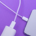 Maxlife kabel MXUC-06 USB-C - Lightning 1,0 m 20W fioletowy nylonowy Maxlife kabel MXUC-06 USB-C - Lightning 1,0 m 20W fioletowy nylonowy