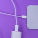 Maxlife kabel MXUC-06 USB-C - Lightning 1,0 m 20W fioletowy nylonowy Maxlife kabel MXUC-06 USB-C - Lightning 1,0 m 20W fioletowy nylonowy