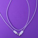 Maxlife kabel MXUC-06 USB-C - Lightning 1,0 m 20W fioletowy nylonowy Maxlife kabel MXUC-06 USB-C - Lightning 1,0 m 20W fioletowy nylonowy