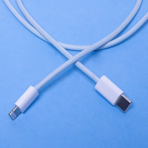 Maxlife kabel MXUC-06 USB-C - Lightning 1,0 m 20W niebieski nylonowy Maxlife kabel MXUC-06 USB-C - Lightning 1,0 m 20W niebieski nylonowy