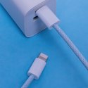 Maxlife kabel MXUC-06 USB-C - Lightning 1,0 m 20W niebieski nylonowy Maxlife kabel MXUC-06 USB-C - Lightning 1,0 m 20W niebieski nylonowy