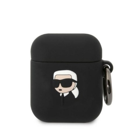 Karl Lagerfeld etui do Airpods 1 / 2 KLA2RUNIKK czarne 3D Silicone NFT Karl Karl Lagerfeld etui do Airpods 1 / 2 KLA2RUNIKK czarne 3D Silicone NFT Karl