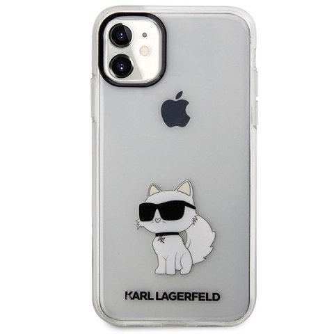 Karl Lagerfeld nakładka do iPhone 11 / XR KLHCN61HNCHTCT transparentna hardcase Ikonik Choupette Karl Lagerfeld nakładka do iPhone 11 / XR KLHCN61HNCHTCT transparentna hardcase Ikonik Choupette