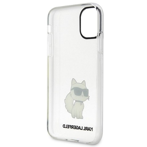 Karl Lagerfeld nakładka do iPhone 11 / XR KLHCN61HNCHTCT transparentna hardcase Ikonik Choupette Karl Lagerfeld nakładka do iPhone 11 / XR KLHCN61HNCHTCT transparentna hardcase Ikonik Choupette