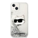 Karl Lagerfeld nakładka do iPhone 14 Plus 6,7" KLHCP14MLNCHCS srebrna hardcase Glitter Choupette Head Karl Lagerfeld nakładka do iPhone 14 Plus 6,7" KLHCP14MLNCHCS srebrna hardcase Glitter Choupette Head