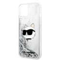 Karl Lagerfeld nakładka do iPhone 14 Plus 6,7" KLHCP14MLNCHCS srebrna hardcase Glitter Choupette Head Karl Lagerfeld nakładka do iPhone 14 Plus 6,7" KLHCP14MLNCHCS srebrna hardcase Glitter Choupette Head