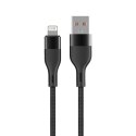 Maxlife kabel MXUC-07 USB - Lightning 1,0 m 2,4A czarny nylonowy Maxlife kabel MXUC-07 USB - Lightning 1,0 m 2,4A czarny nylonowy
