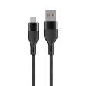 Maxlife kabel MXUC-07 USB - microUSB 1,0 m 2,4A czarny nylonowy Maxlife kabel MXUC-07 USB - microUSB 1,0 m 2,4A czarny nylonowy
