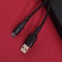 Maxlife kabel MXUC-07 USB - microUSB 1,0 m 2,4A czarny nylonowy Maxlife kabel MXUC-07 USB - microUSB 1,0 m 2,4A czarny nylonowy