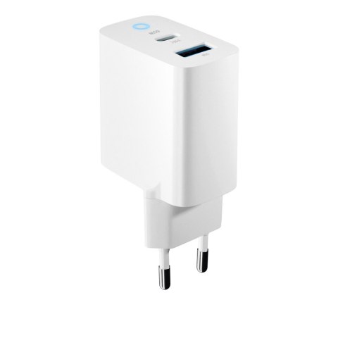 Forever ładowarka sieciowa GaN PD QC TC-06-65AC 1x USB-C 1x USB 65W biała Forever ładowarka sieciowa GaN PD QC TC-06-65AC 1x USB-C 1x USB 65W biała