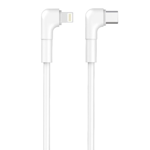 Maxlife kabel kątowy MXUC-09 USB-C - Lightning 1,0 m 27W biały Maxlife kabel kątowy MXUC-09 USB-C - Lightning 1,0 m 27W biały