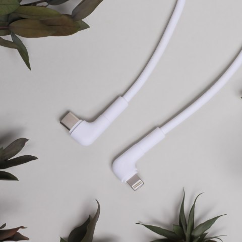 Maxlife kabel kątowy MXUC-09 USB-C - Lightning 1,0 m 27W biały Maxlife kabel kątowy MXUC-09 USB-C - Lightning 1,0 m 27W biały