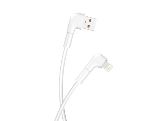 Maxlife kabel kątowy MXUC-09 USB - Lightning 1,0 m 2,4A biały Maxlife kabel kątowy MXUC-09 USB - Lightning 1,0 m 2,4A biały