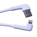 Maxlife kabel kątowy MXUC-09 USB - Lightning 1,0 m 2,4A biały Maxlife kabel kątowy MXUC-09 USB - Lightning 1,0 m 2,4A biały