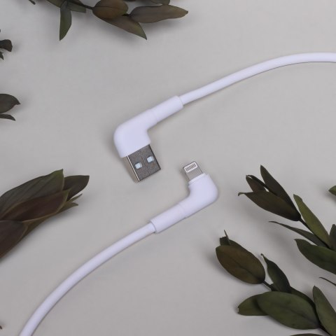 Maxlife kabel kątowy MXUC-09 USB - Lightning 1,0 m 2,4A biały Maxlife kabel kątowy MXUC-09 USB - Lightning 1,0 m 2,4A biały
