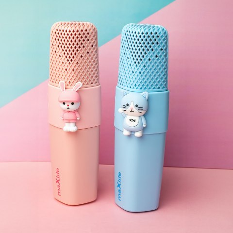 Maxlife mikrofon z głośnikiem Bluetooth Animal MXBM-500 niebieski Maxlife mikrofon z głośnikiem Bluetooth Animal MXBM-500 niebieski
