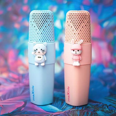 Maxlife mikrofon z głośnikiem Bluetooth Animal MXBM-500 niebieski Maxlife mikrofon z głośnikiem Bluetooth Animal MXBM-500 niebieski