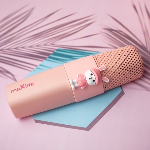 Maxlife mikrofon z głośnikiem Bluetooth Animal MXBM-500 różowy Maxlife mikrofon z głośnikiem Bluetooth Animal MXBM-500 różowy