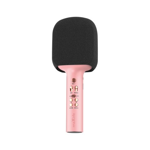 Maxlife mikrofon z głośnikiem Bluetooth MXBM-600 różowy Maxlife mikrofon z głośnikiem Bluetooth MXBM-600 różowy