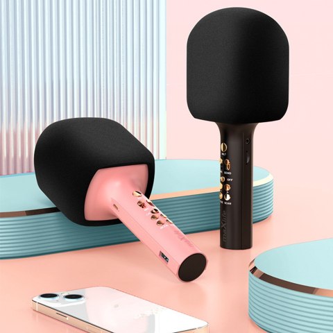Maxlife mikrofon z głośnikiem Bluetooth MXBM-600 różowy Maxlife mikrofon z głośnikiem Bluetooth MXBM-600 różowy