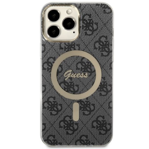 Guess nakładka do iPhone 13 Pro Max 6,7" GUHMP13XH4STK czarna hardcase Magsafe IML 4G Guess nakładka do iPhone 13 Pro Max 6,7" GUHMP13XH4STK czarna hardcase Magsafe IML 4G