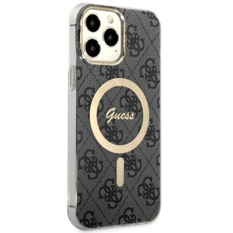 Guess nakładka do iPhone 13 Pro Max 6,7" GUHMP13XH4STK czarna hardcase Magsafe IML 4G Guess nakładka do iPhone 13 Pro Max 6,7" GUHMP13XH4STK czarna hardcase Magsafe IML 4G