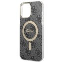 Guess nakładka do iPhone 13 Pro Max 6,7" GUHMP13XH4STK czarna hardcase Magsafe IML 4G Guess nakładka do iPhone 13 Pro Max 6,7" GUHMP13XH4STK czarna hardcase Magsafe IML 4G