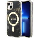 Guess nakładka do iPhone 14 6,1" GUHMP14SHTMRSK czarna hardcase Magsafe IML Golden Marble Guess nakładka do iPhone 14 6,1" GUHMP14SHTMRSK czarna hardcase Magsafe IML Golden Marble