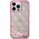 Guess nakładka do iPhone 14 Pro Max 6,7" GUHCP14XLC4PSGP różowa hardcase Liquid Glitter 4G Translucent Guess nakładka do iPhone 14 Pro Max 6,7" GUHCP14XLC4PSGP różowa hardcase Liquid Glitter 4G Translucent