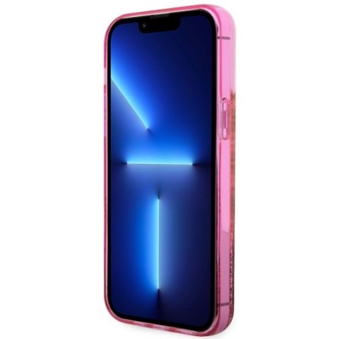 Guess nakładka do iPhone 14 Pro Max 6,7" GUHCP14XLC4PSGP różowa hardcase Liquid Glitter 4G Translucent Guess nakładka do iPhone 14 Pro Max 6,7" GUHCP14XLC4PSGP różowa hardcase Liquid Glitter 4G Translucent