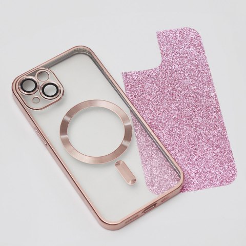 Nakładka Glitter Chrome Mag do iPhone 12 6,1" różowa Nakładka Glitter Chrome Mag do iPhone 12 6,1" różowa