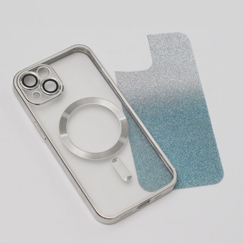Nakładka Glitter Chrome Mag do iPhone 13 6,1" srebrny gradient Nakładka Glitter Chrome Mag do iPhone 13 6,1" srebrny gradient
