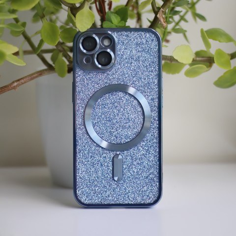 Nakładka Glitter Chrome Mag do iPhone 14 6,1" niebieska Nakładka Glitter Chrome Mag do iPhone 14 6,1" niebieska