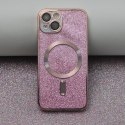 Nakładka Glitter Chrome Mag do iPhone 14 Pro 6,1" różowa